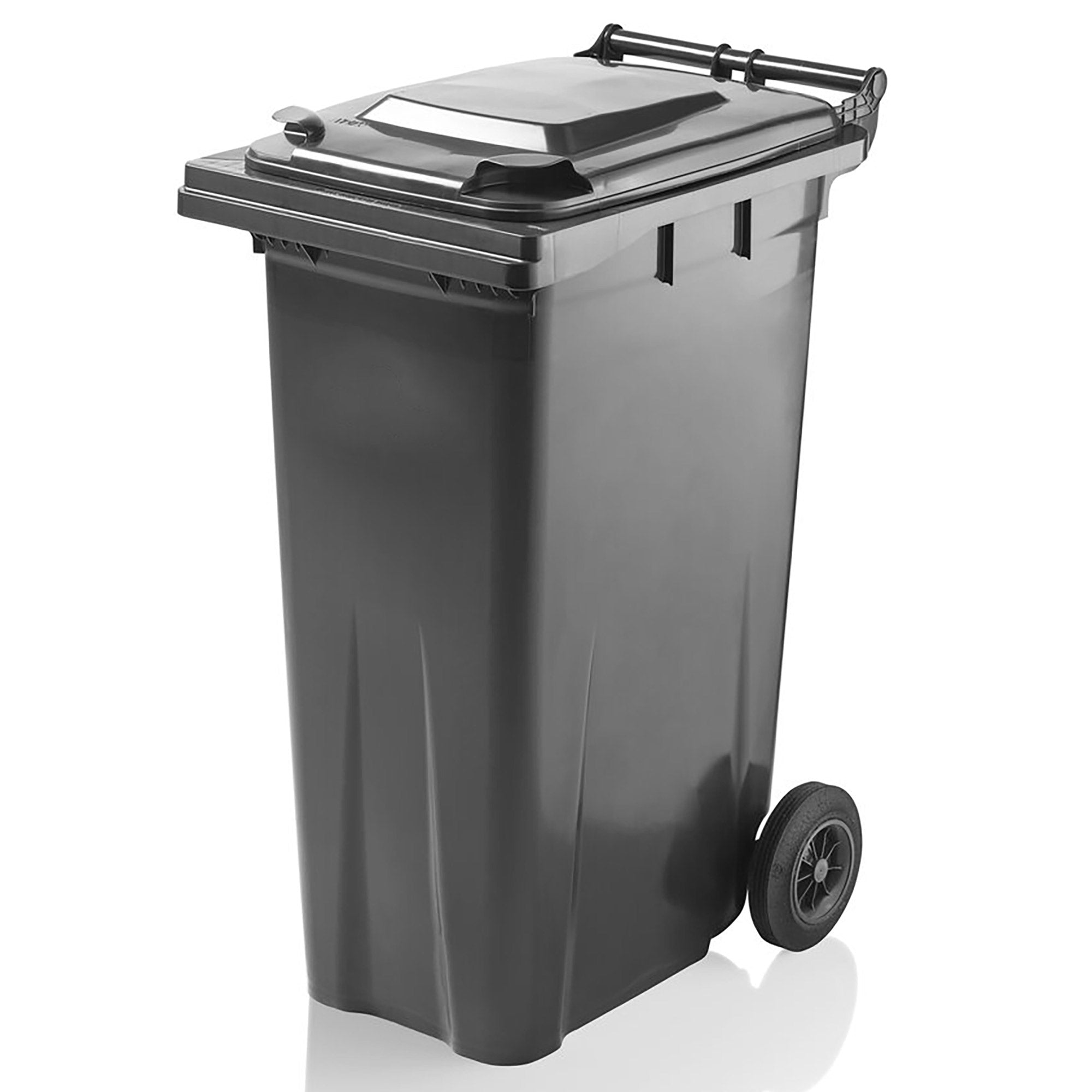 180L Litre Grey/Black Express Wheelie Bin for Recycle Waste