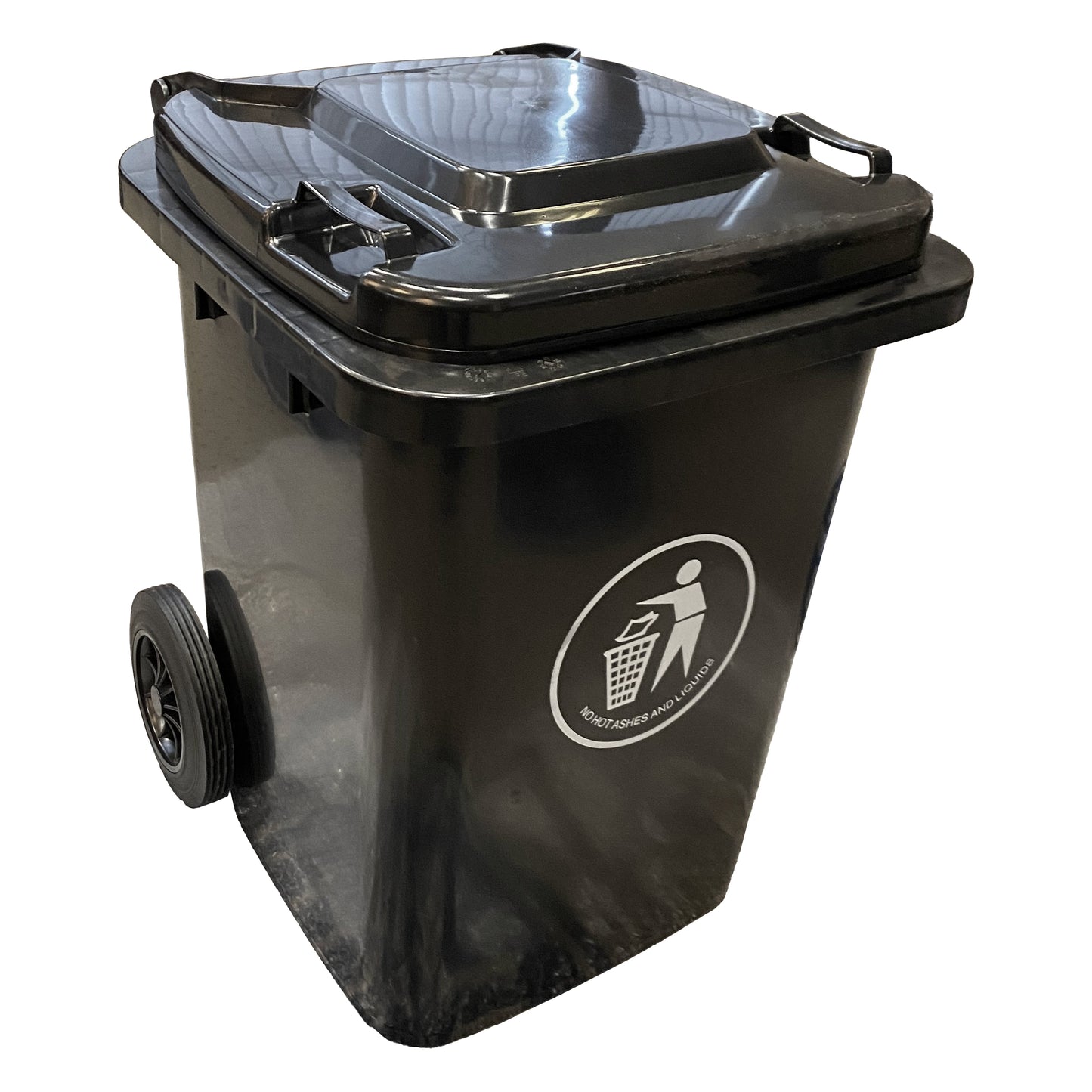 80 Litre Black/Grey Wheelie Bin