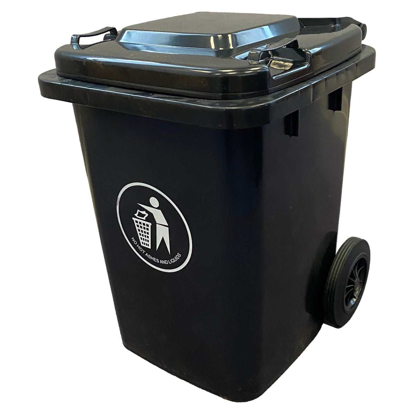 80 Litre Black/Grey Wheelie Bin