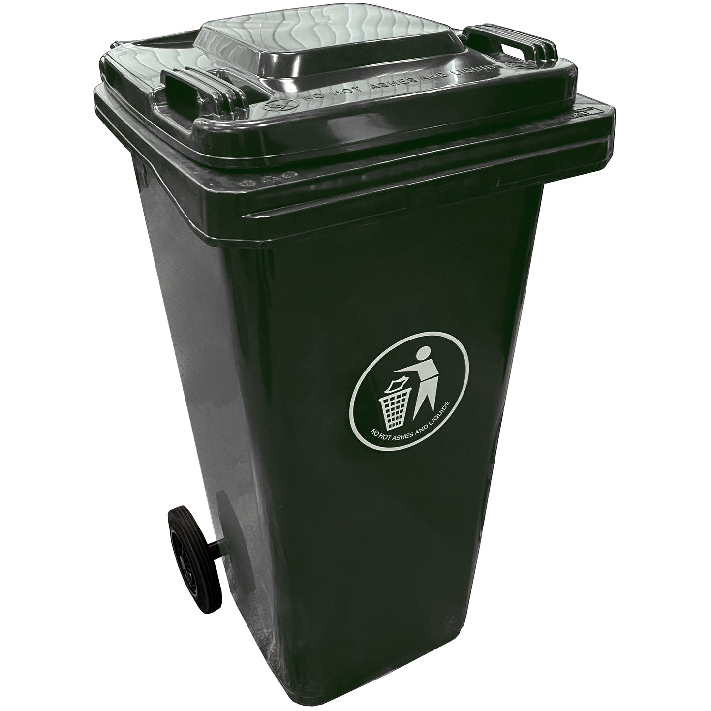120 Litre Black/Grey Wheelie Bin