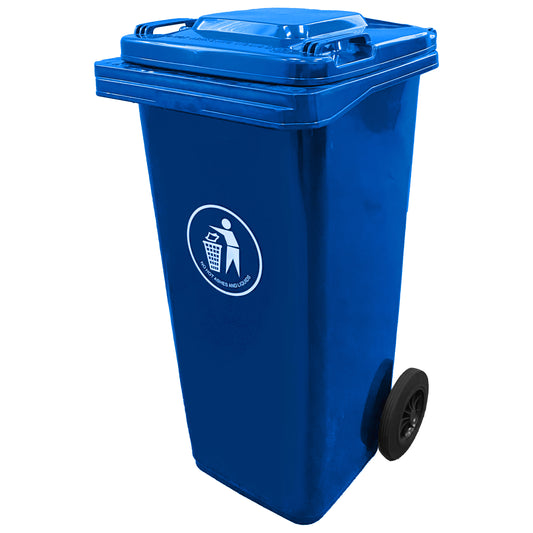 120 Litre Blue Wheelie Bin