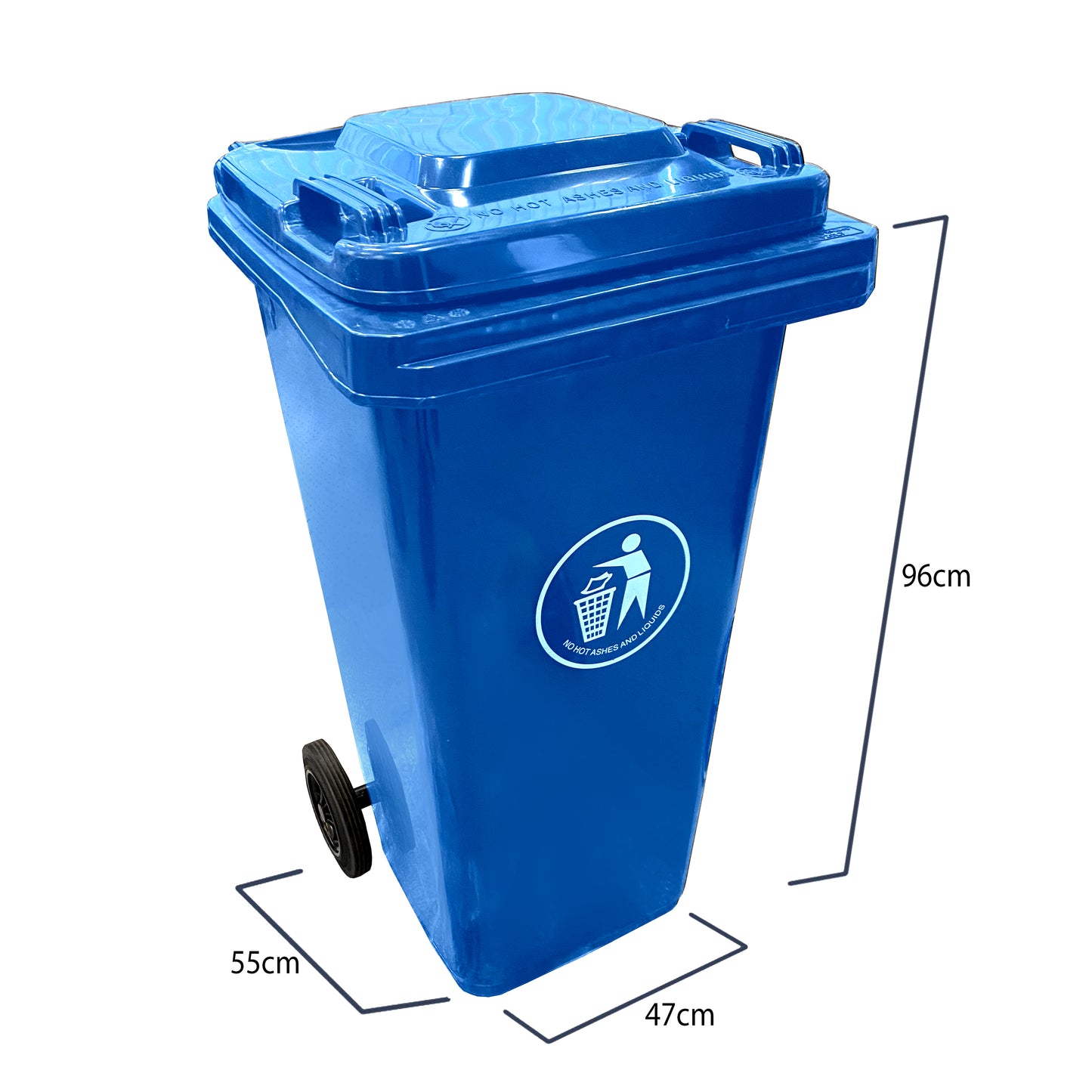 120 Litre Blue Wheelie Bin