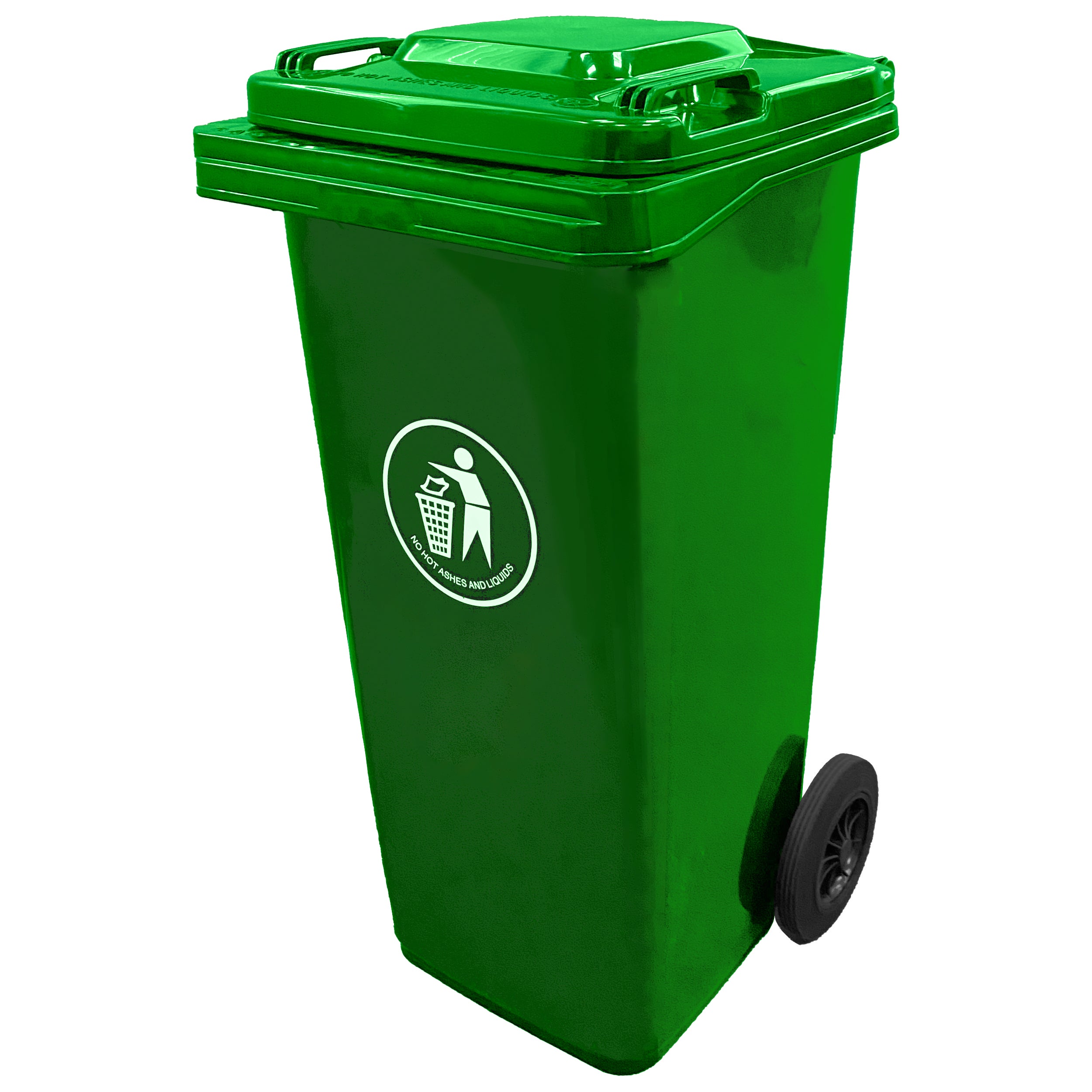 120L Litre Green Express Wheelie Bin for Recycle Waste