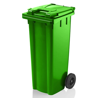 Express Wheelie Bin 140L Litre Green Small Medium Council Replacement Garden Waste Rubbish Recycle
