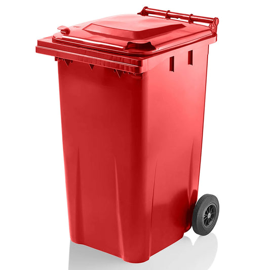 Express Wheelie Bin 240L Litre Red Small Medium Large Council Replacement Waste Rubbish Recycle