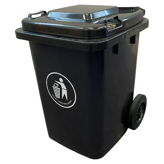 80 Litre Black/Grey Wheelie Bin