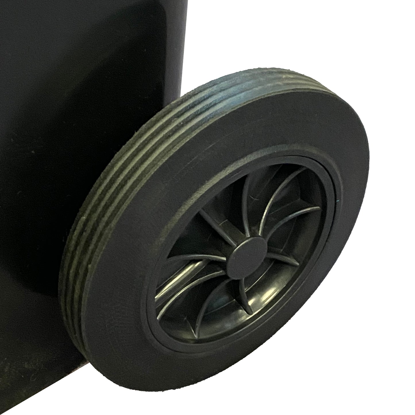 120 Litre Black/Grey Wheelie Bin